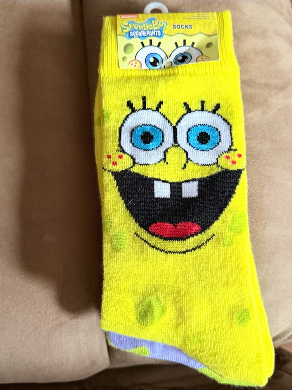 SpongeBob SquarePants Yellow Socks